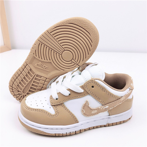 Youth Running Weapon SB Dunk Tan/White Shoes 012